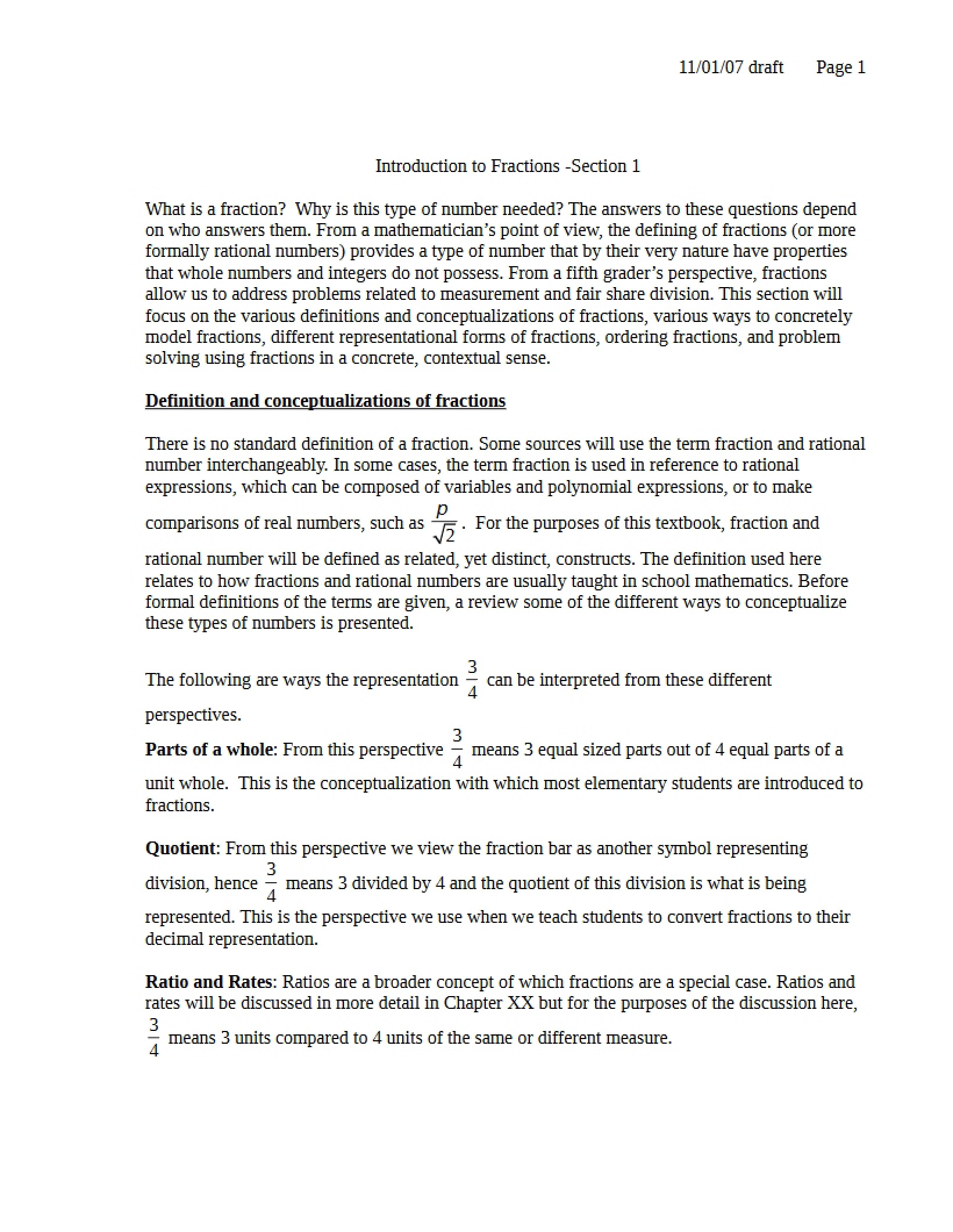 Fraction Concepts