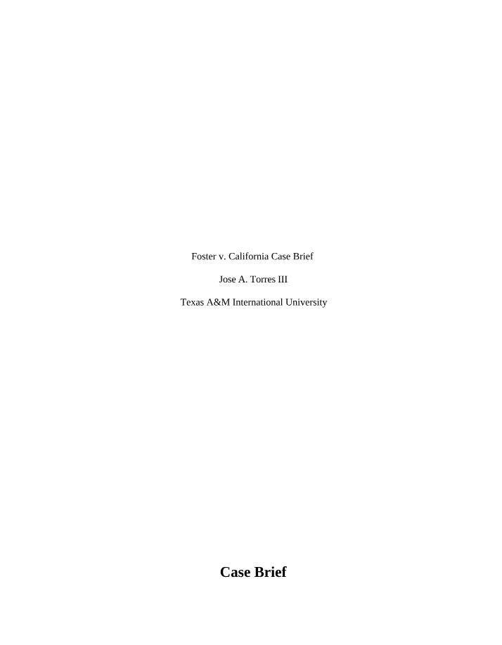 FvC Document