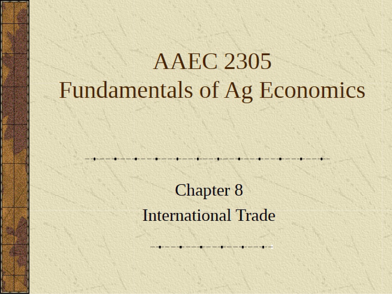 International Trade