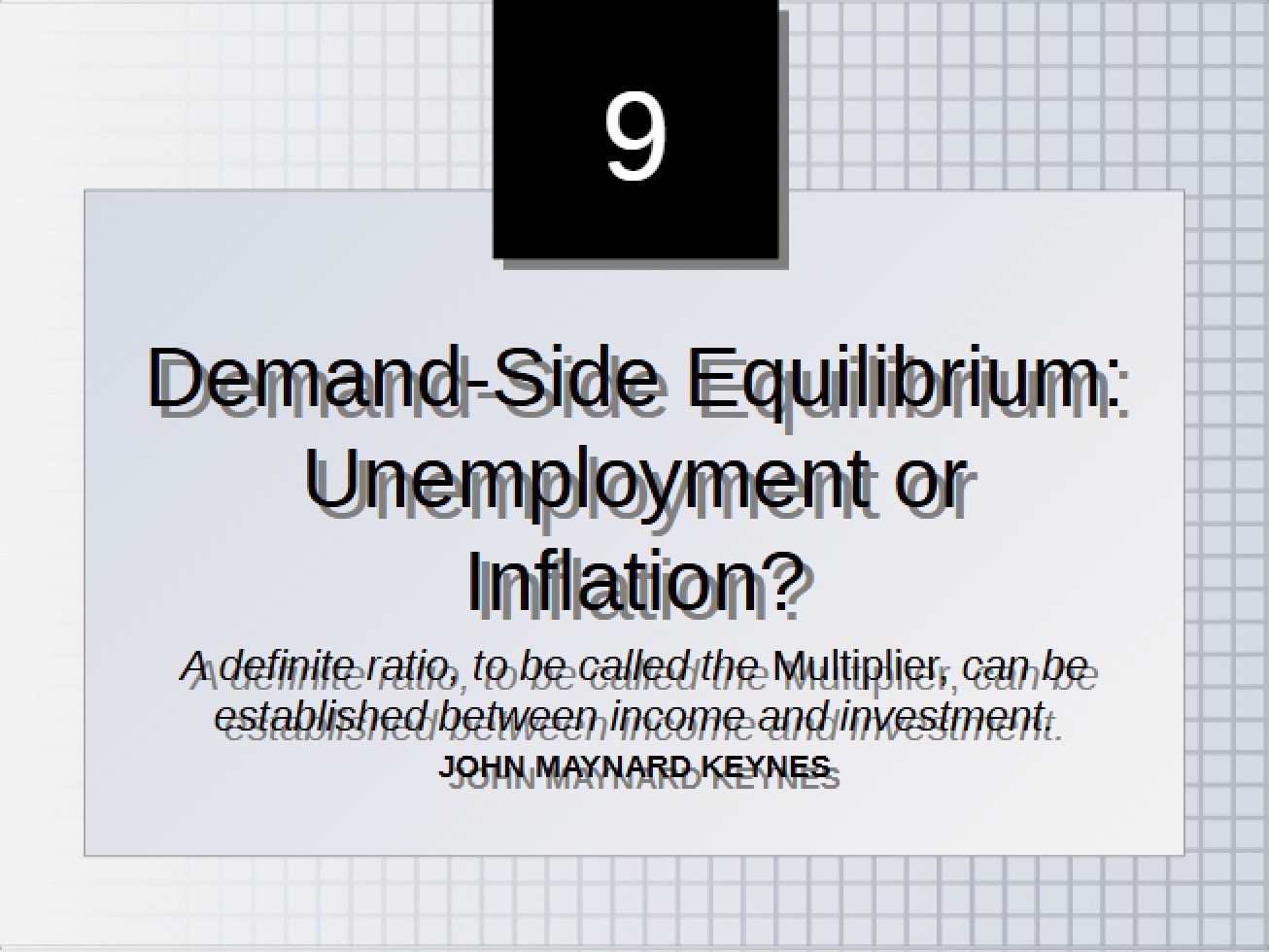Equilibrium on the Demand Side
