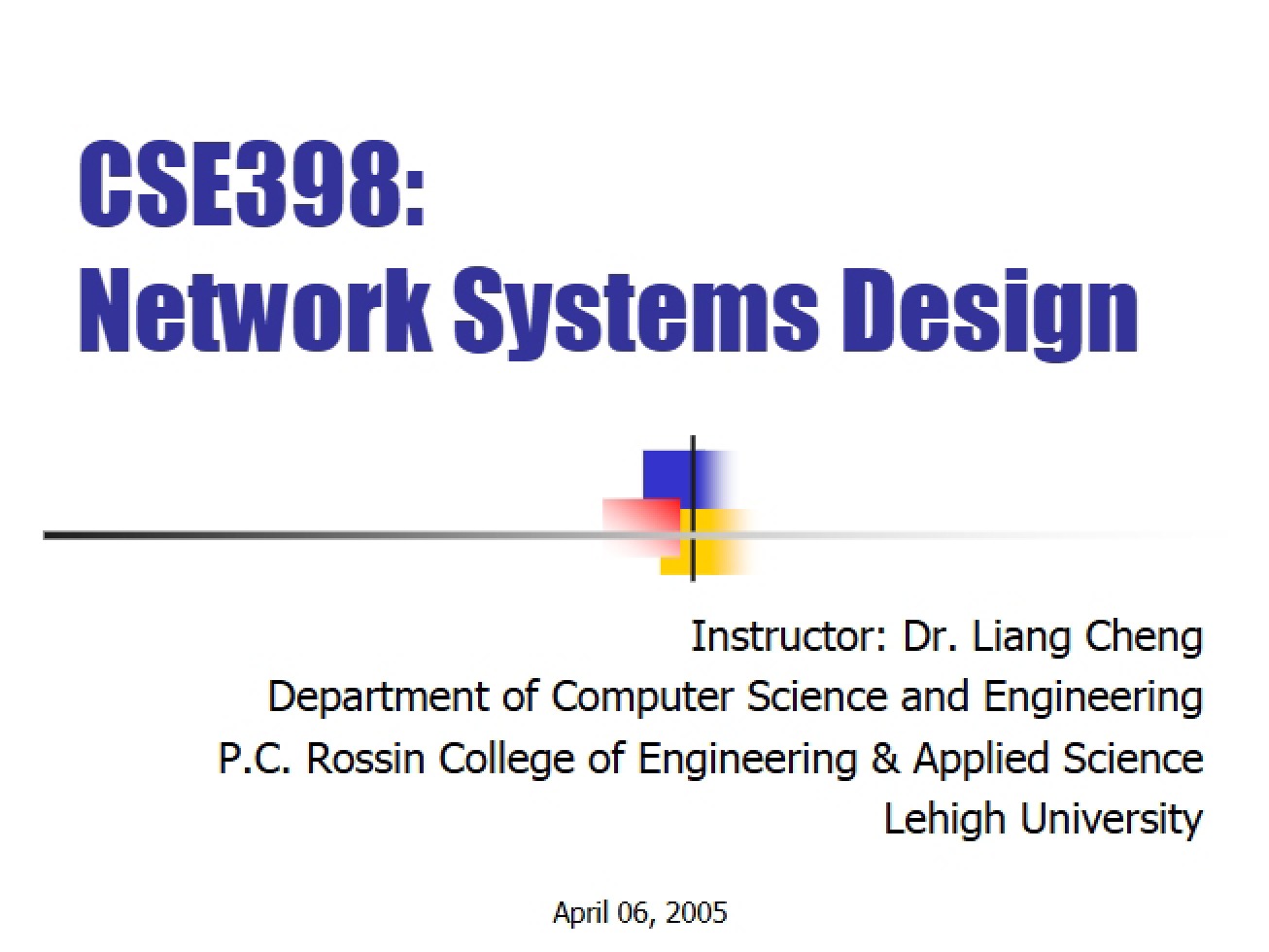 Network Systems Design Principles