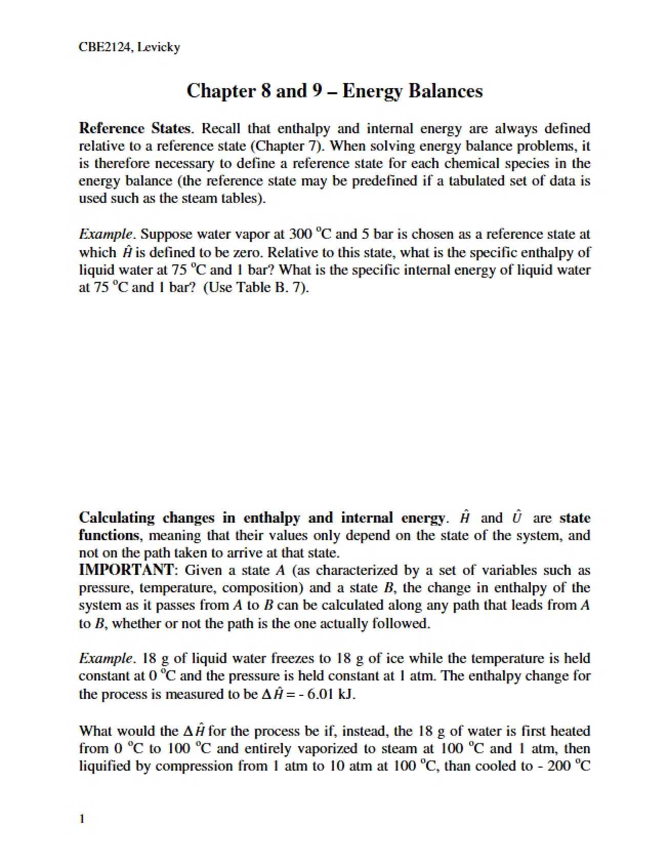 Seventh Handout