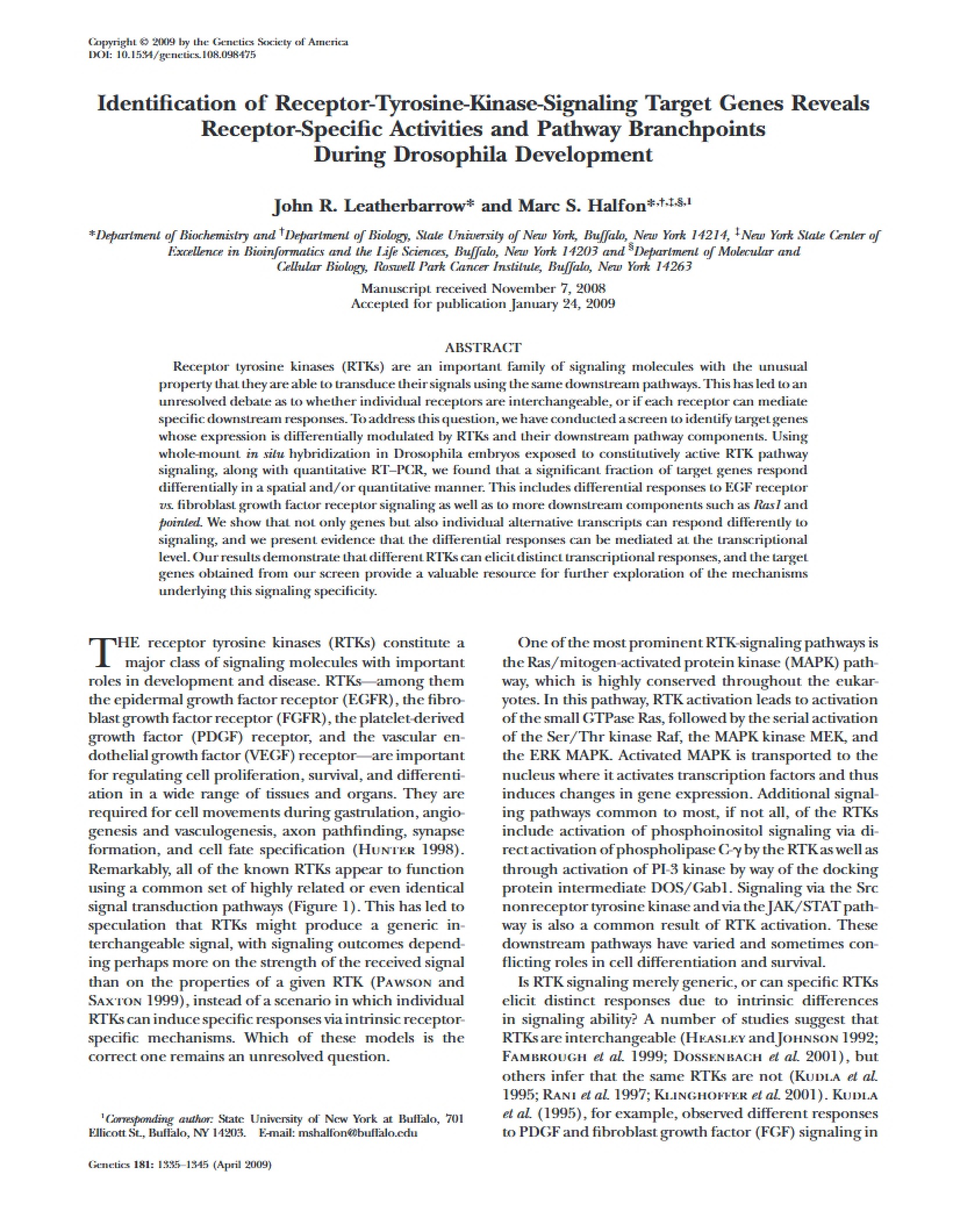 Notes on Molecular Biology - 11 Pages