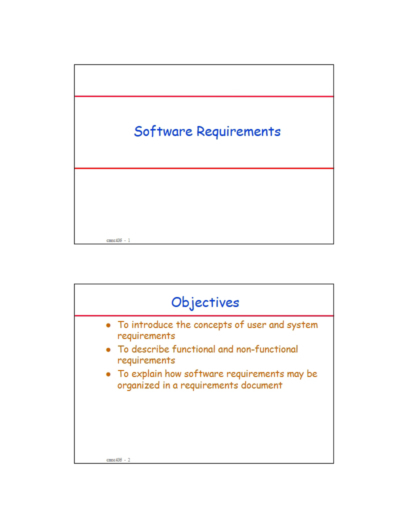 Software Requirements Analysis