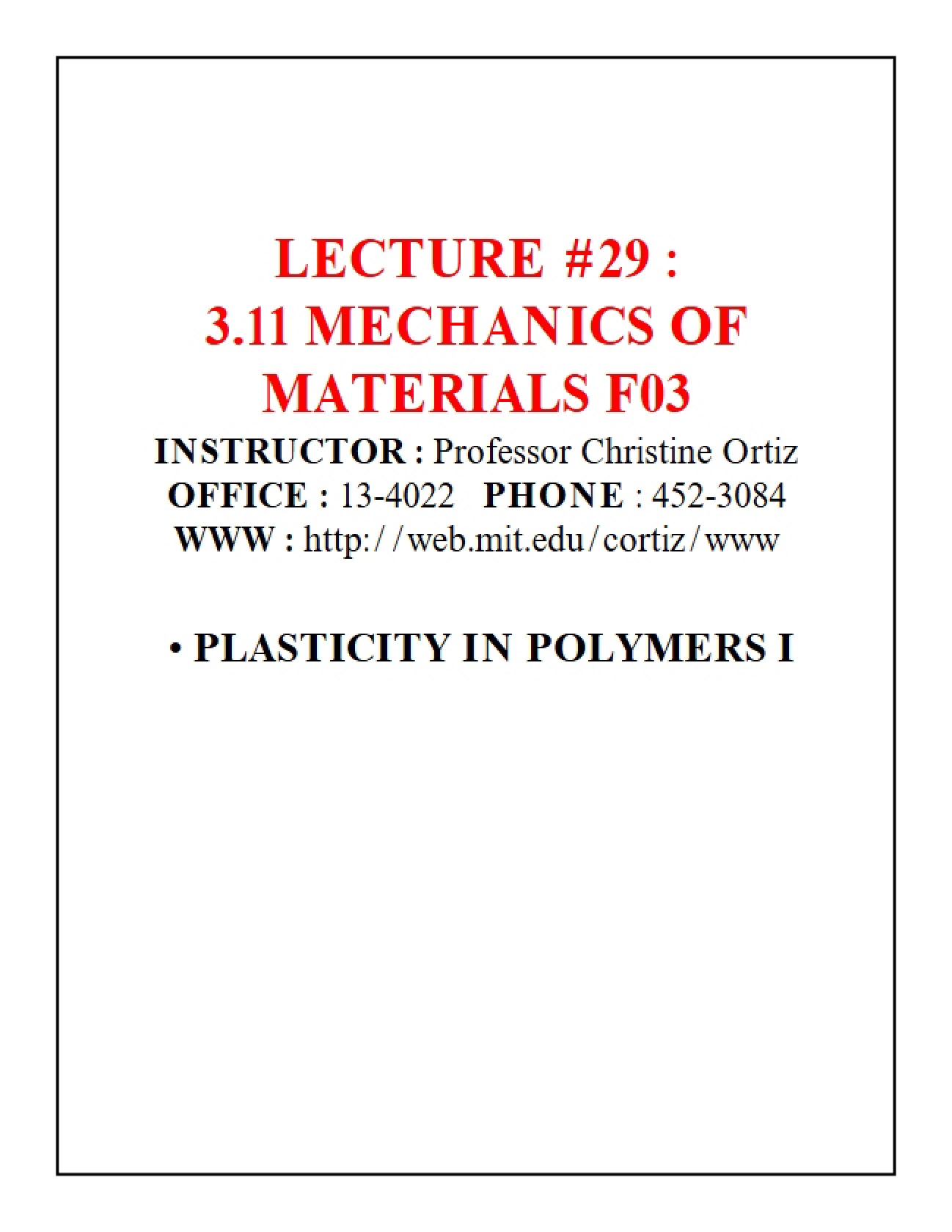 Slides for Lecture