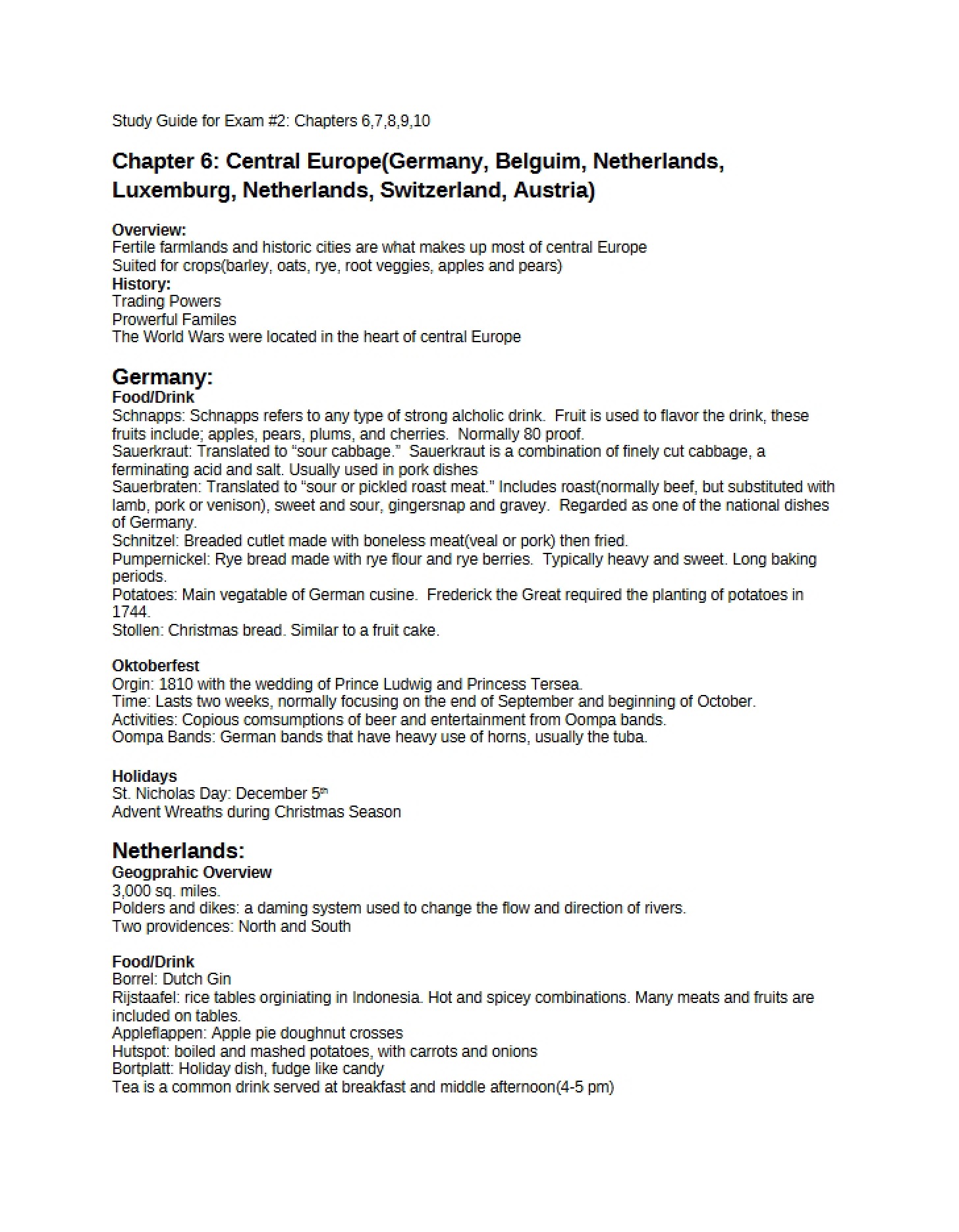 Central European Studies Chapter 6