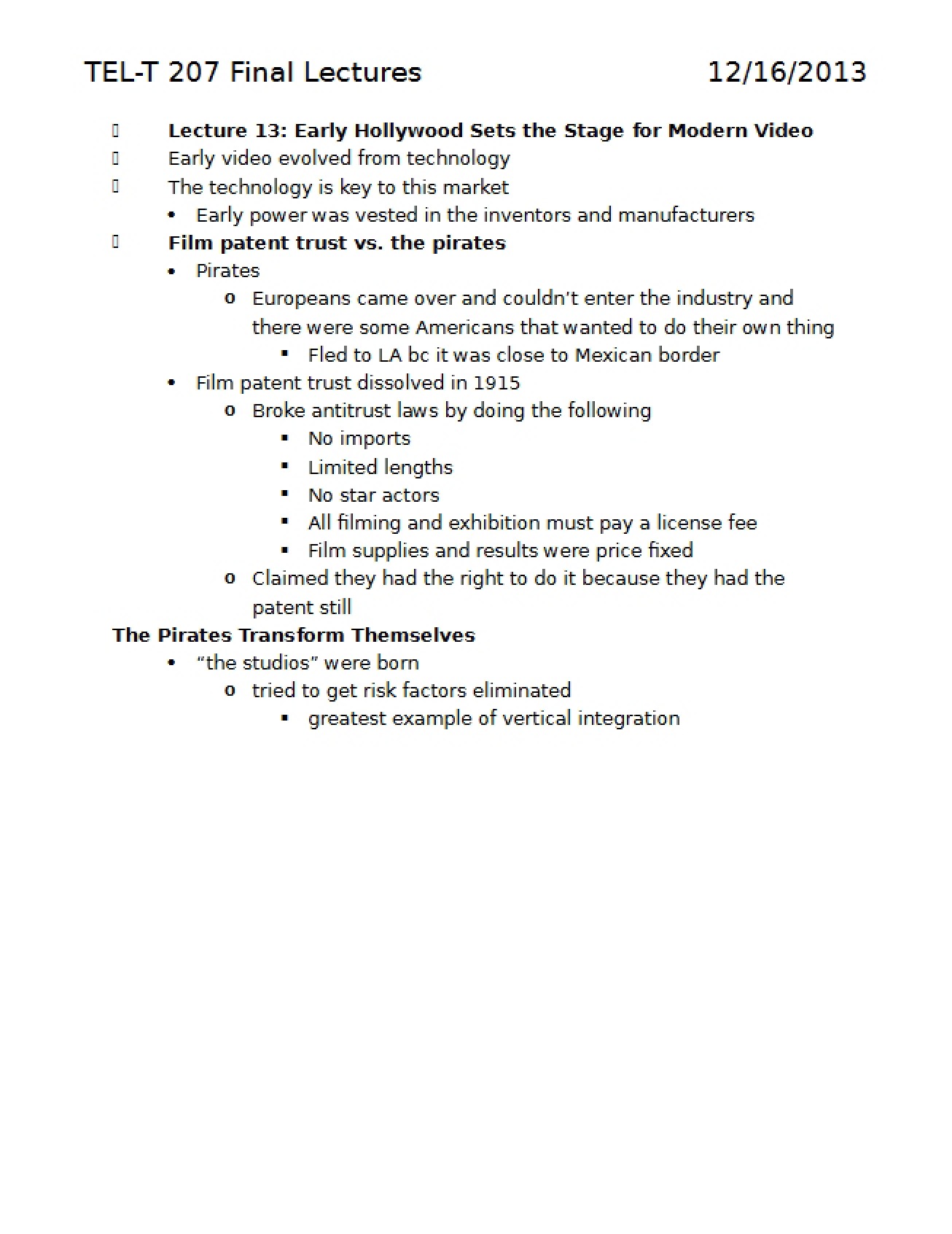 Lecture Materials Collection