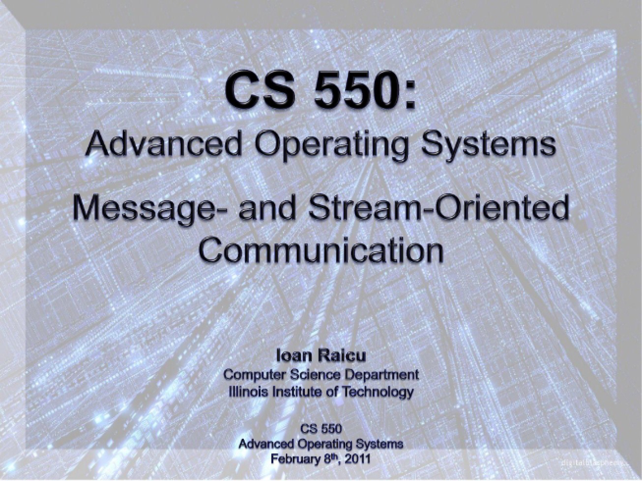 Session Lecture Notes