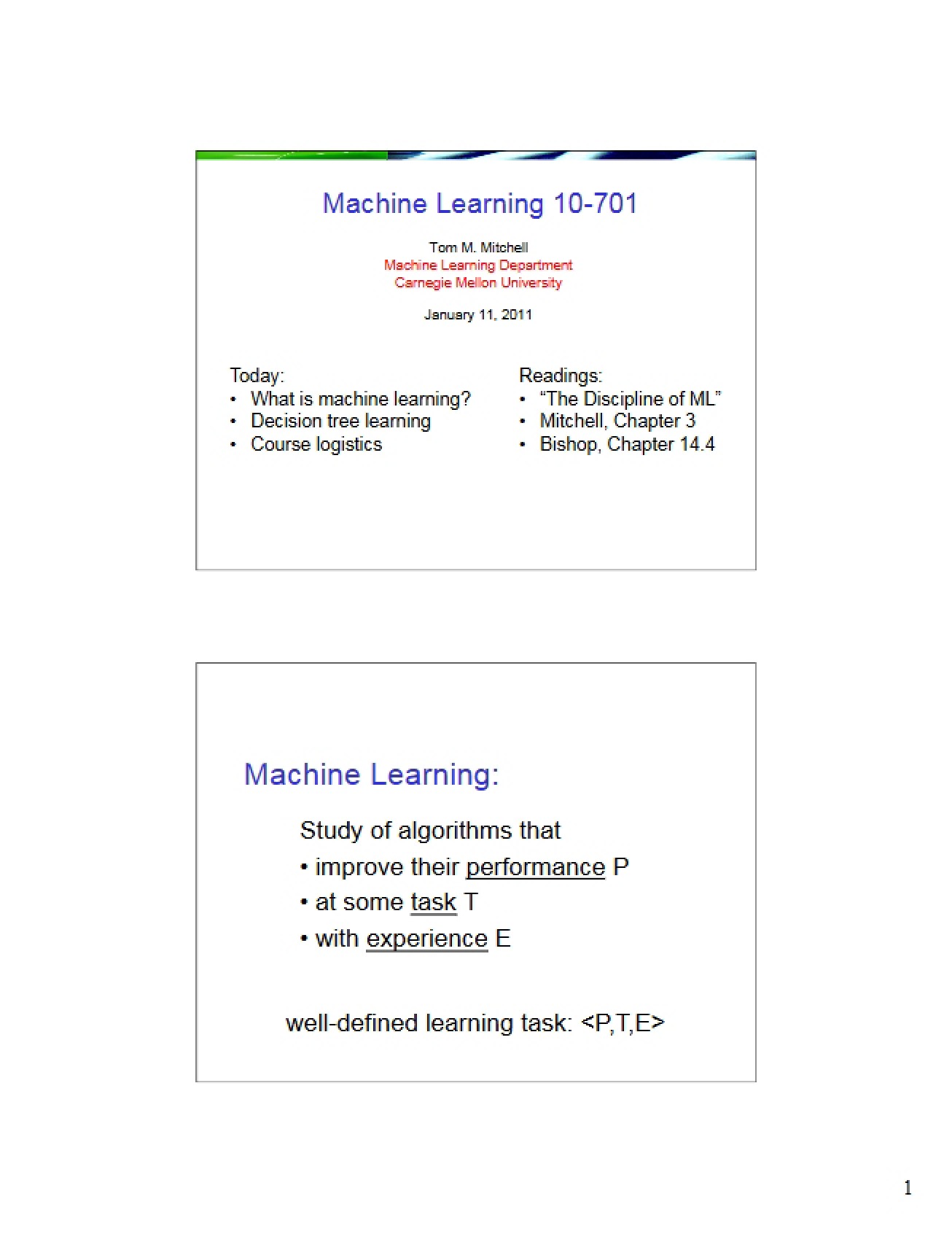 Decision Trees and Overfitting Final January 11 2011