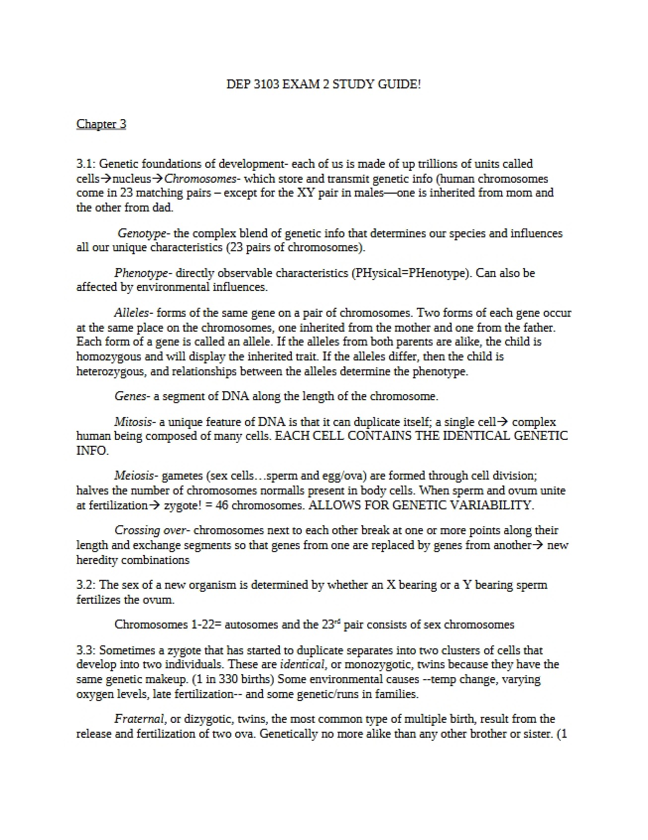 Second Examination Materials, Set One