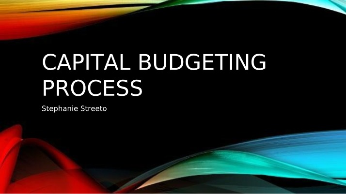 Process of Capital Budgeting