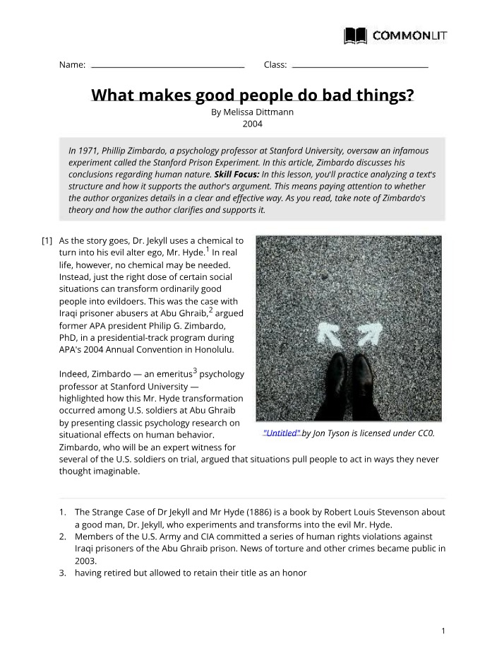 Why Good People Do Bad Things - The Stanford Prison Experiment