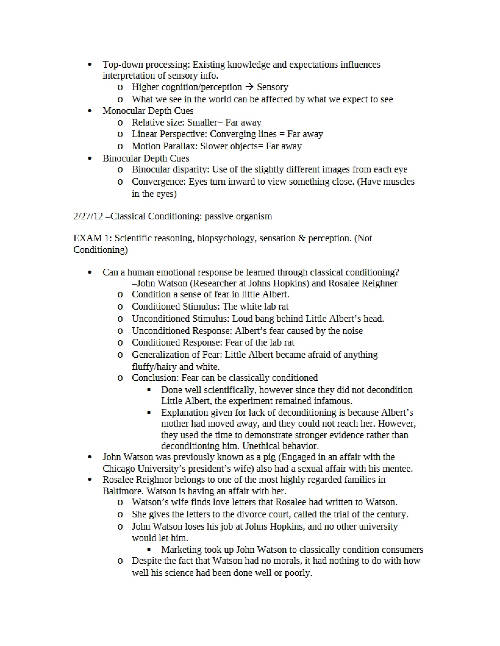 Notes for Study