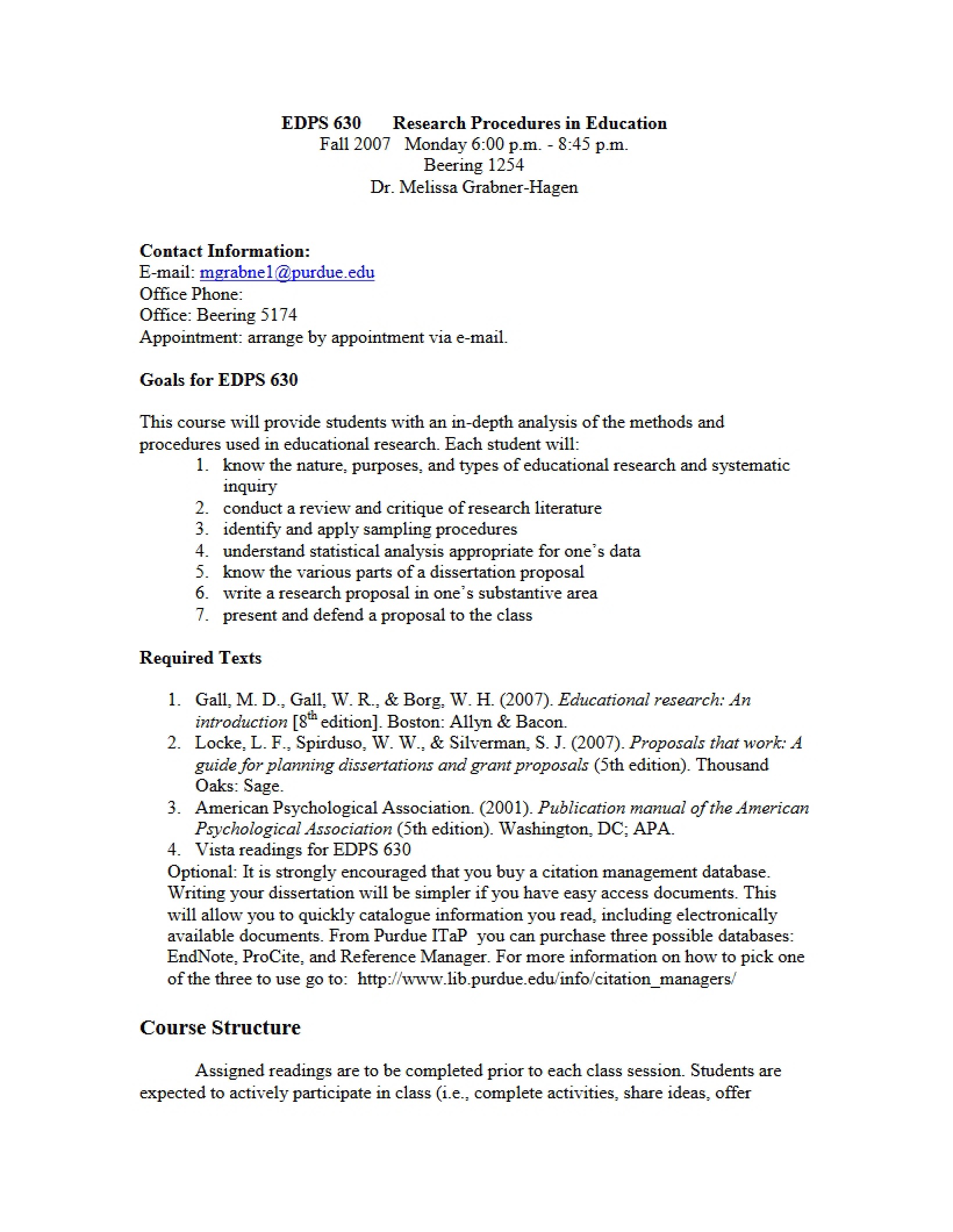Syllabus