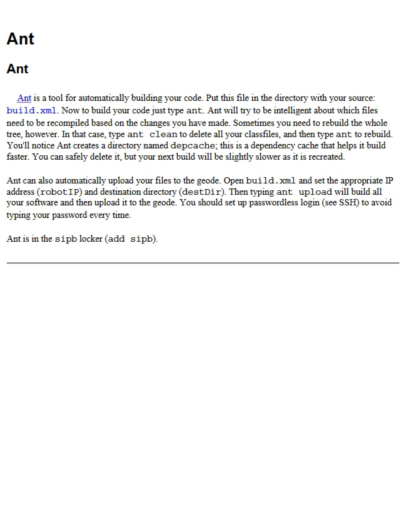 Ant Project