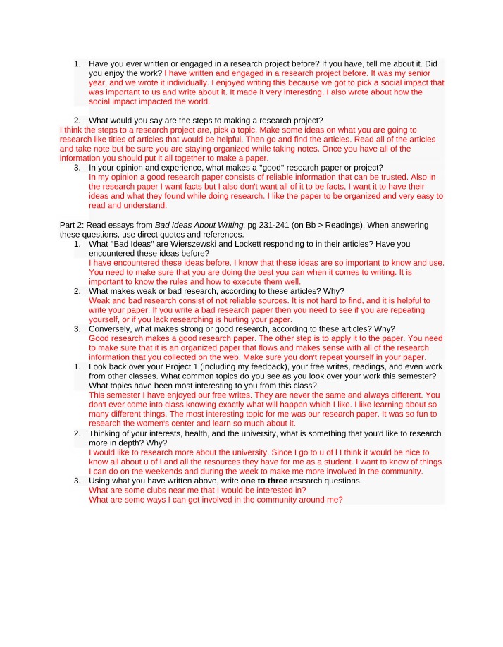 Research Project Guide for Students