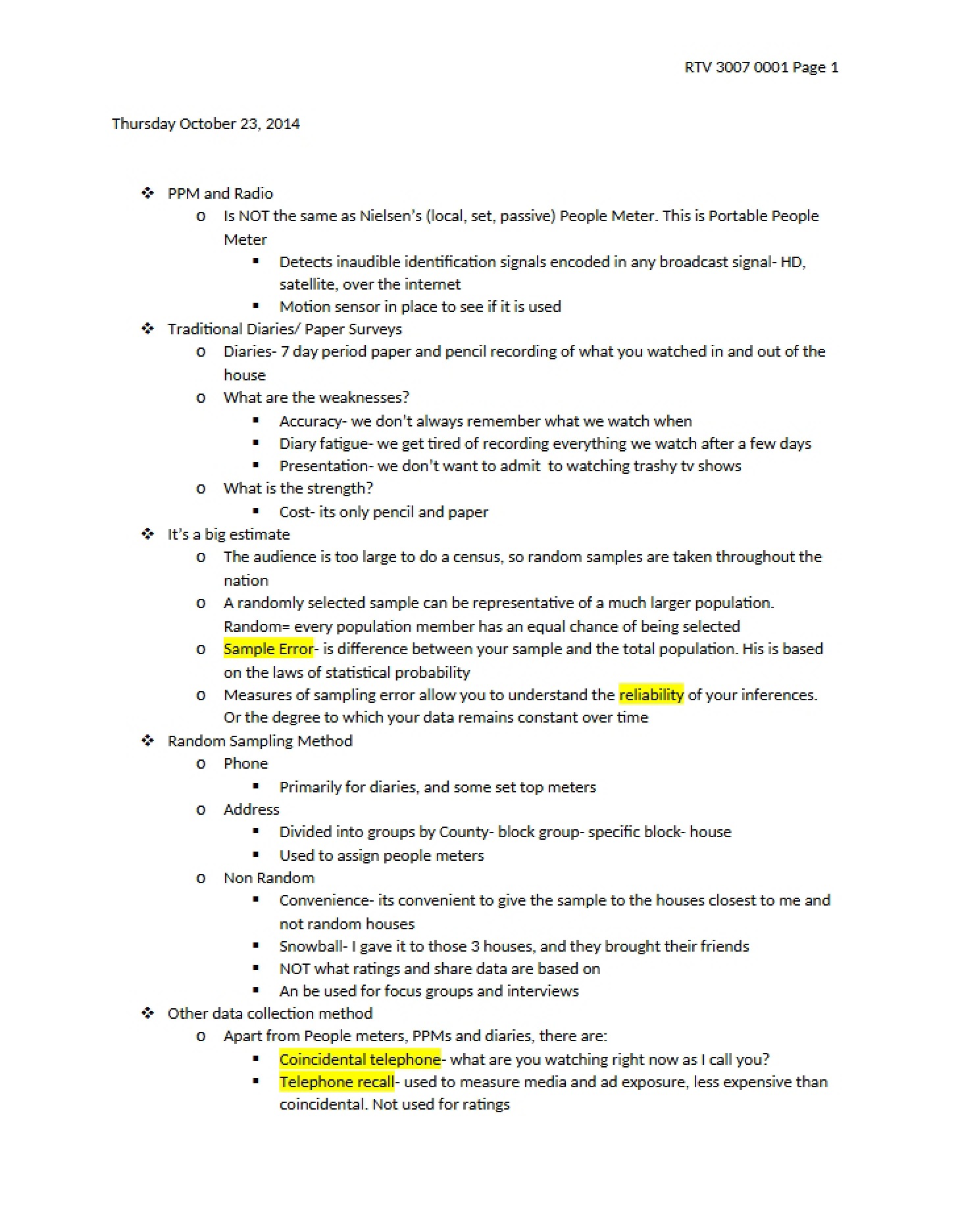 Lecture Note Set