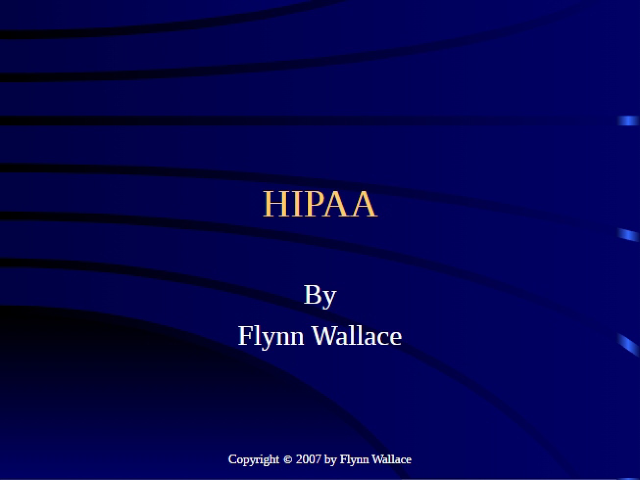 Compliance with HIPAA