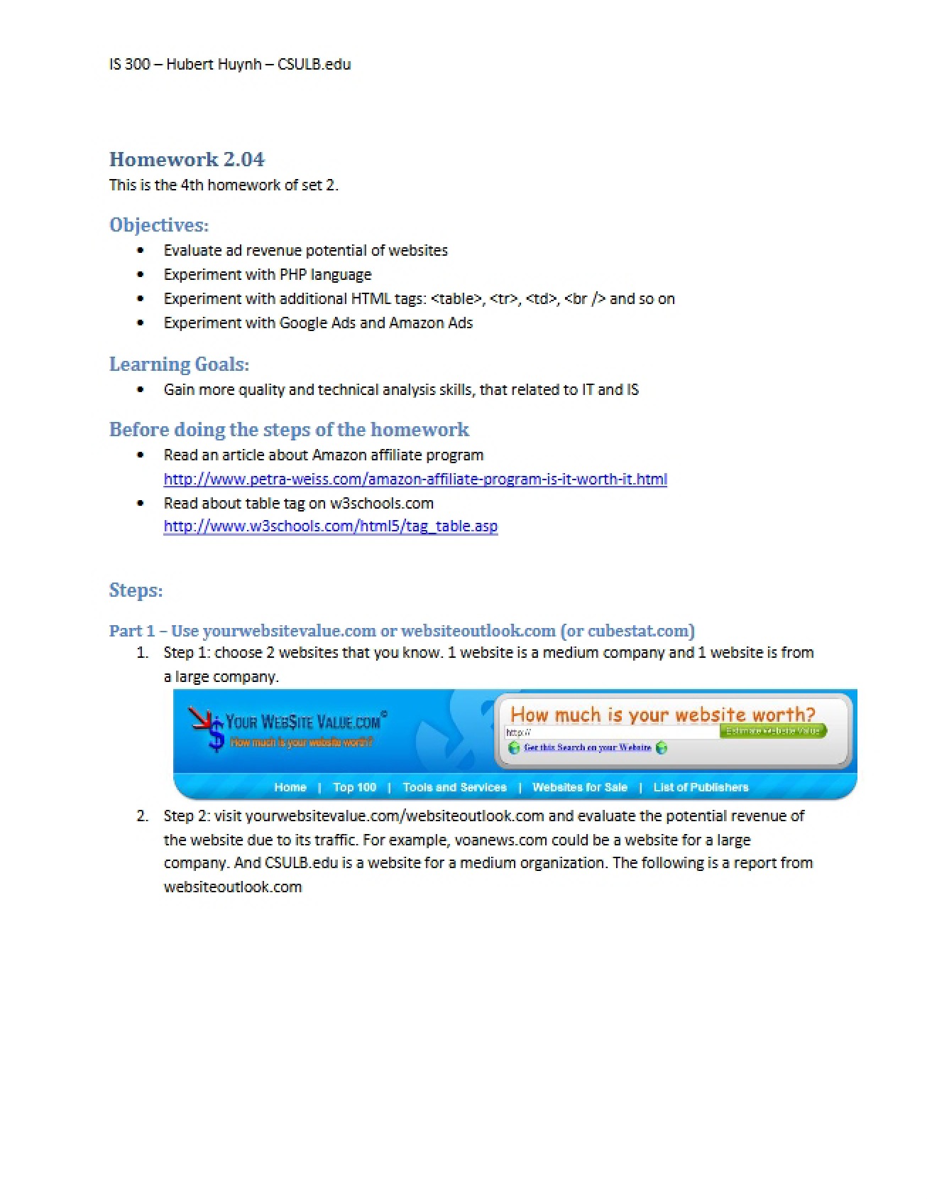 Second Homework Assignment 04