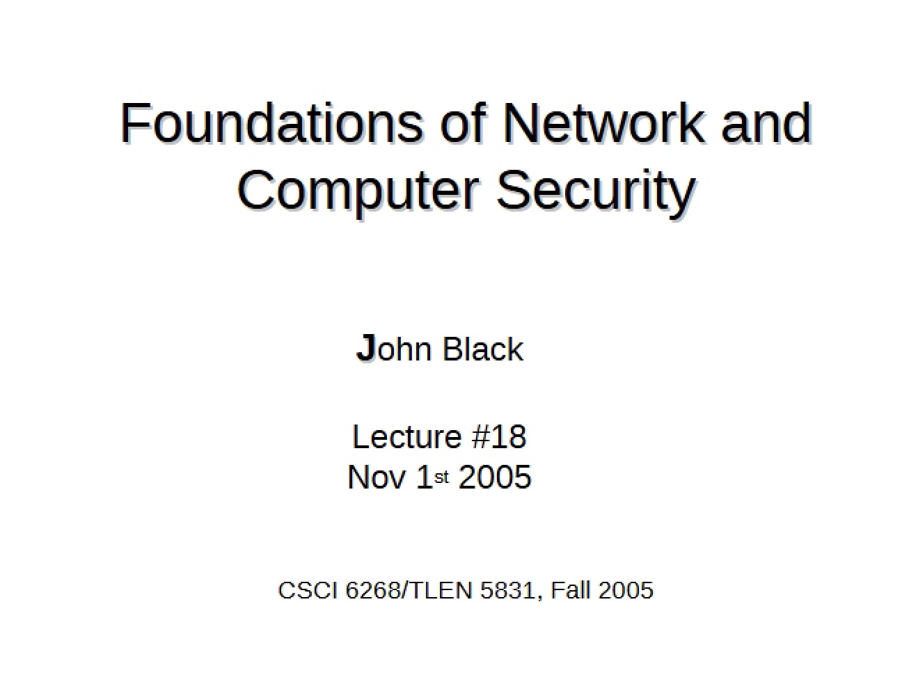 Look at the Eighteenth Lecture