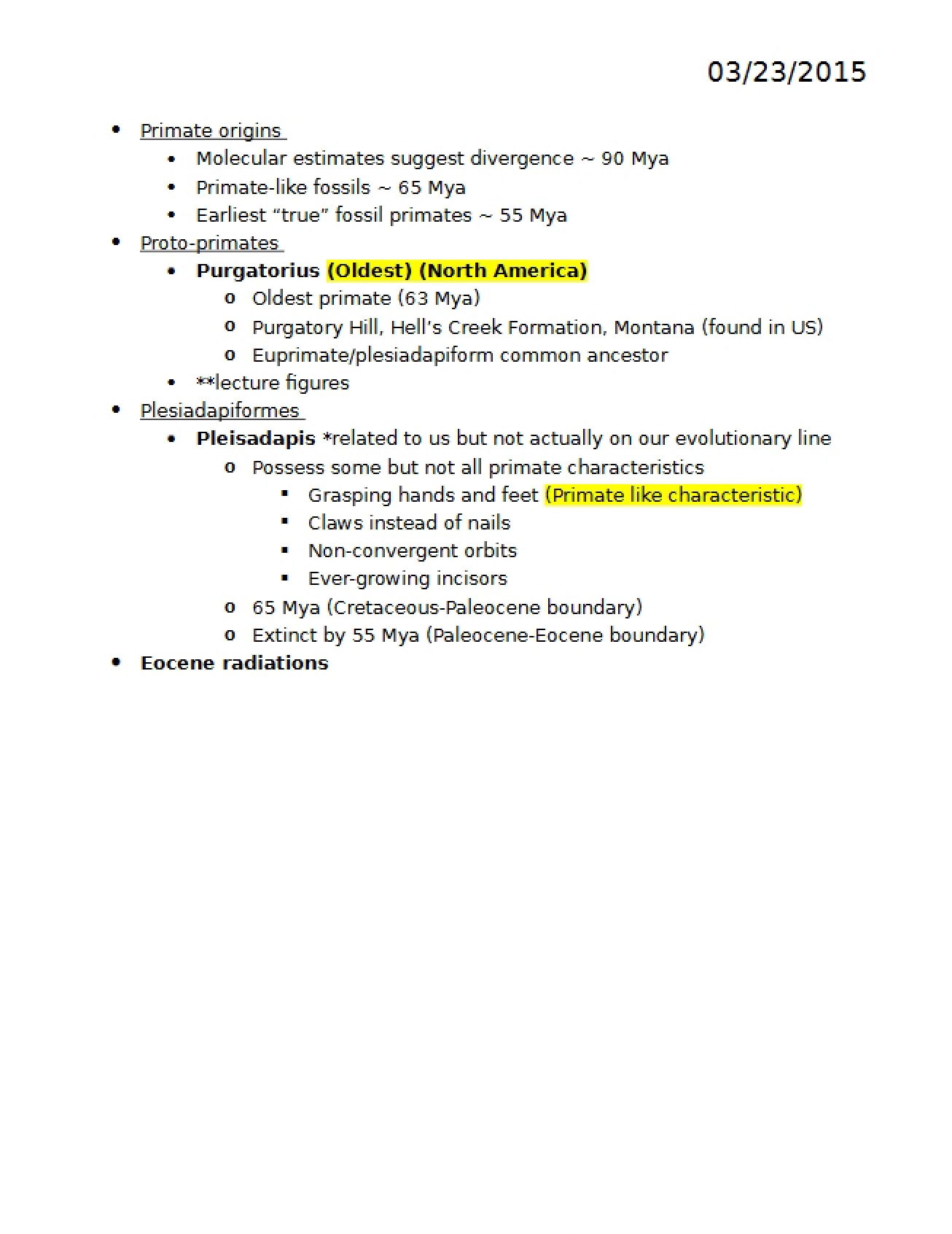 Class Notes Part 3