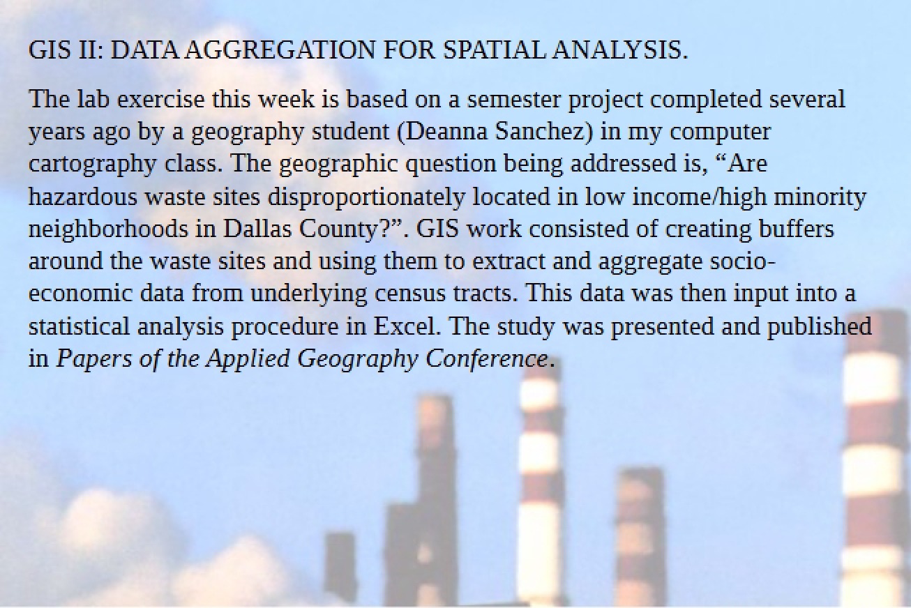 GIS Part Two