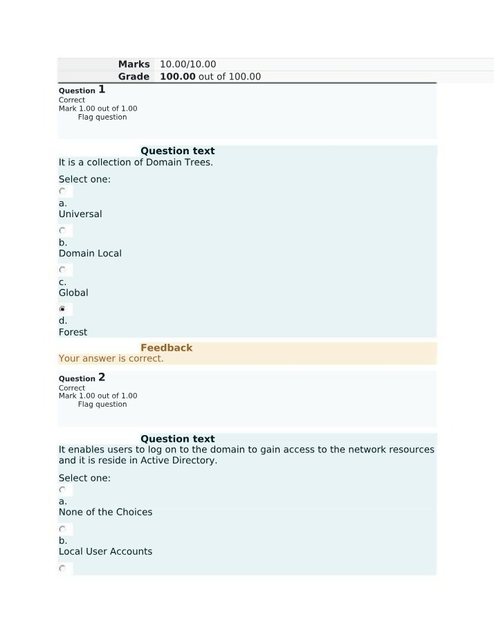 Windows Server Domain Trees and User Accounts