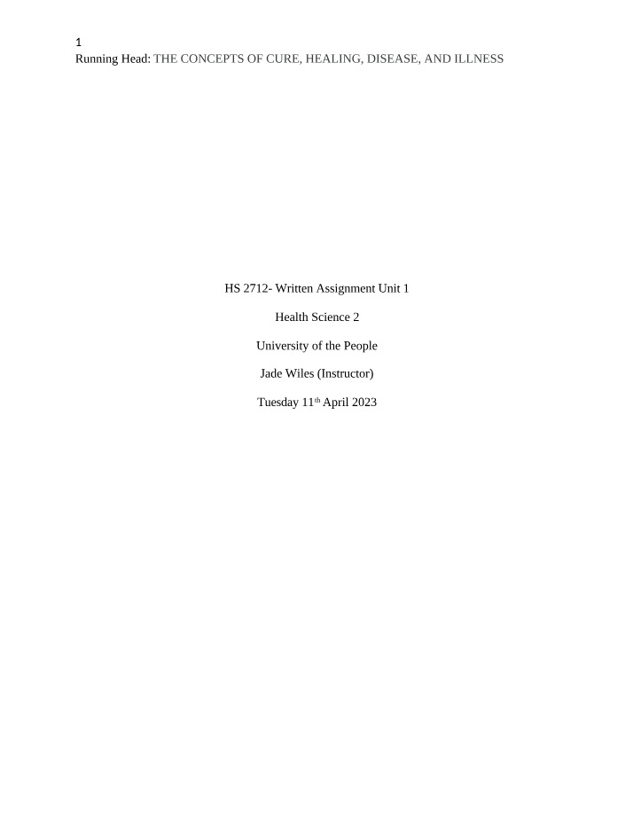 Written Assignment Unit 1 Draft