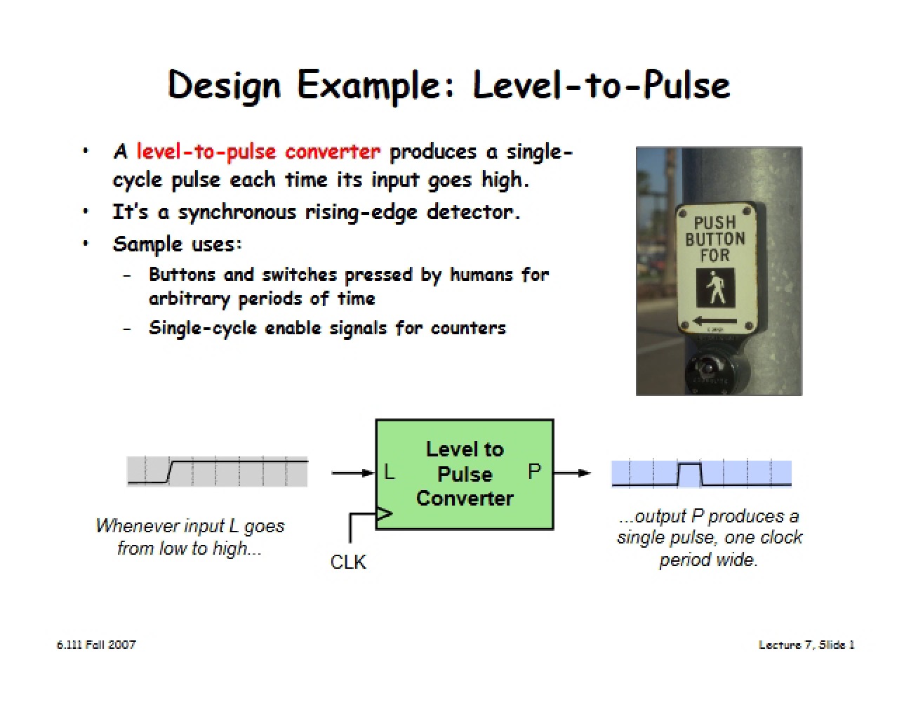 Level-to-Pulse Design Example