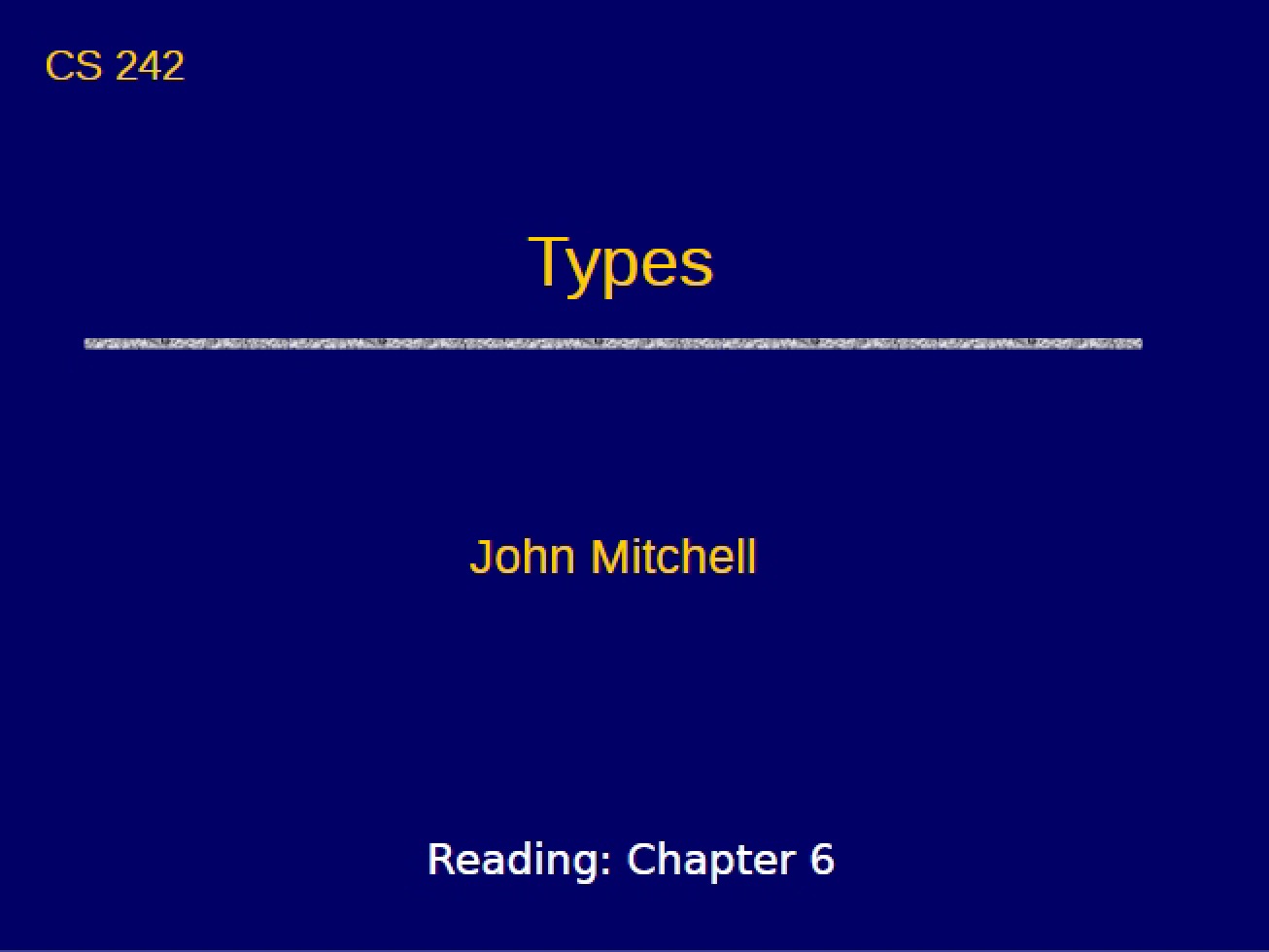 Introduction to Types