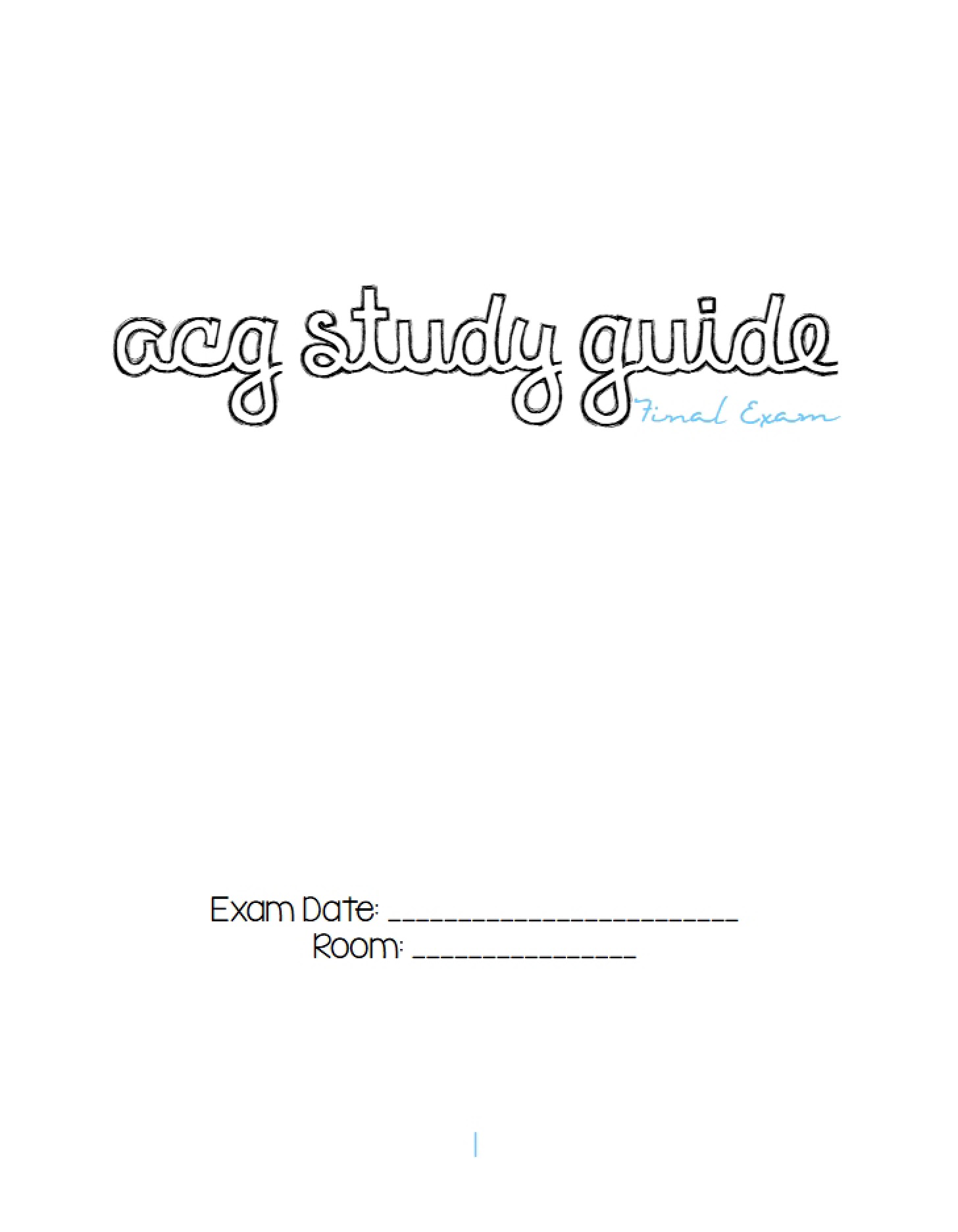 Course Review Manual