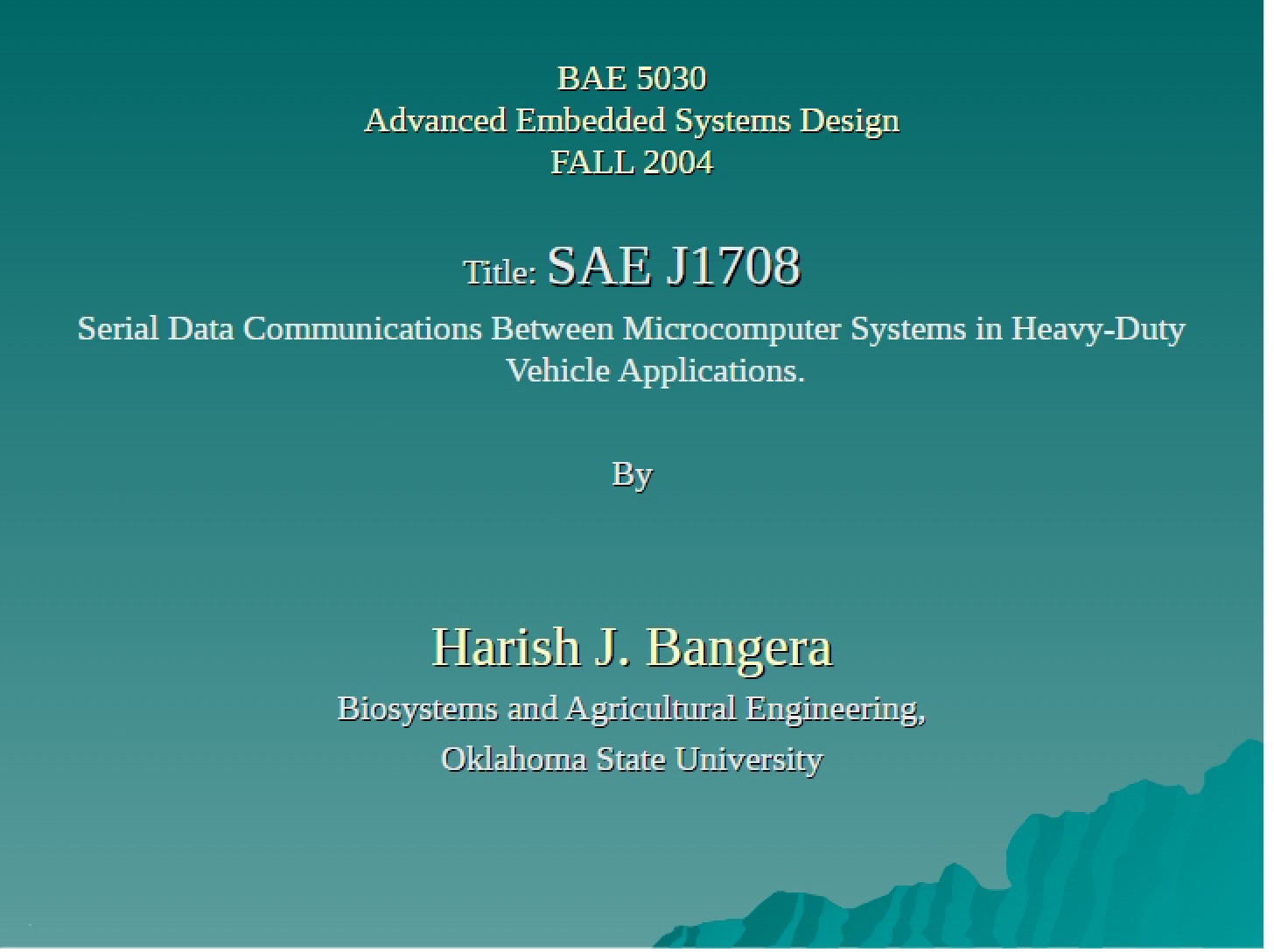 Microcomputer Systems Serial Data Communications