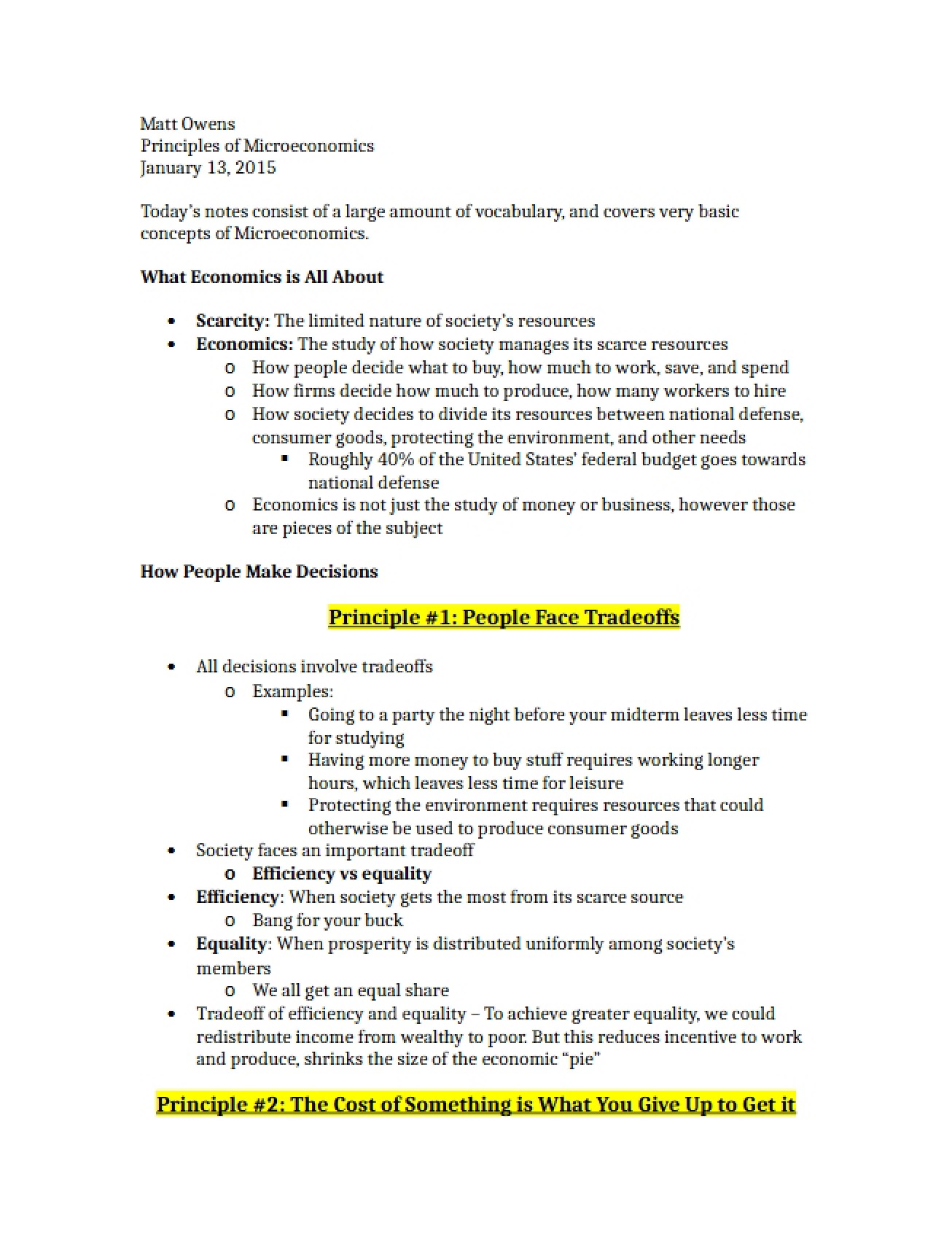 Notes January 13