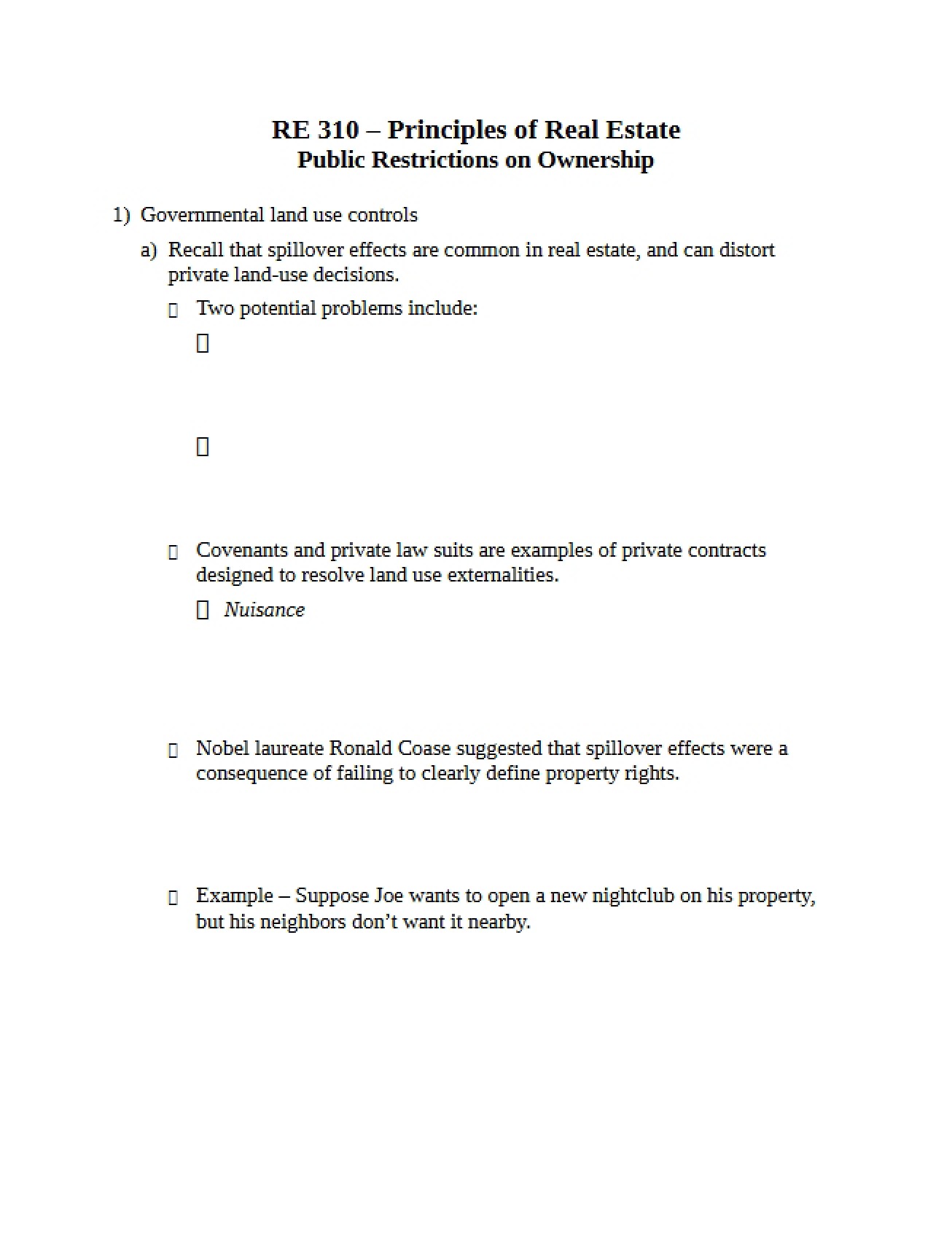 Ownership Restrictions (Public)