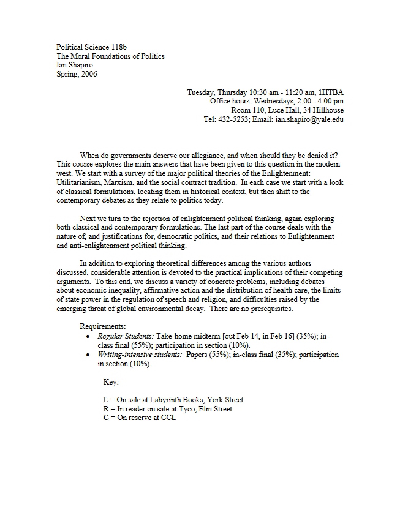 Academic Syllabus