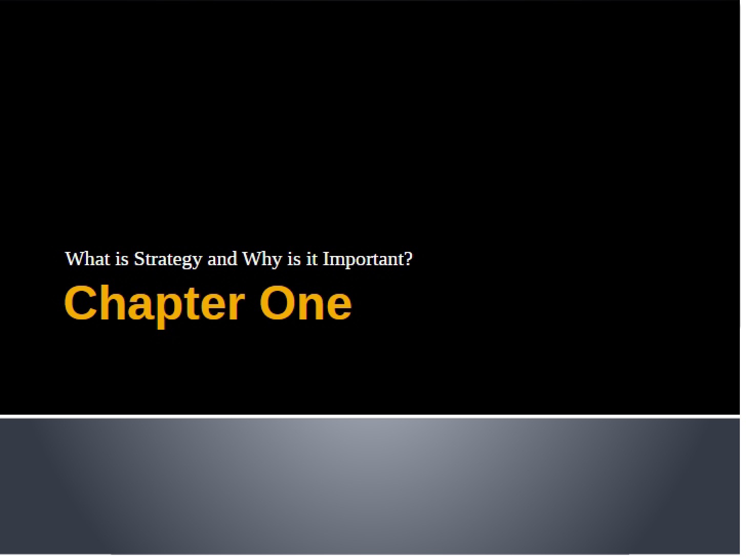 Lecture Overview Notes