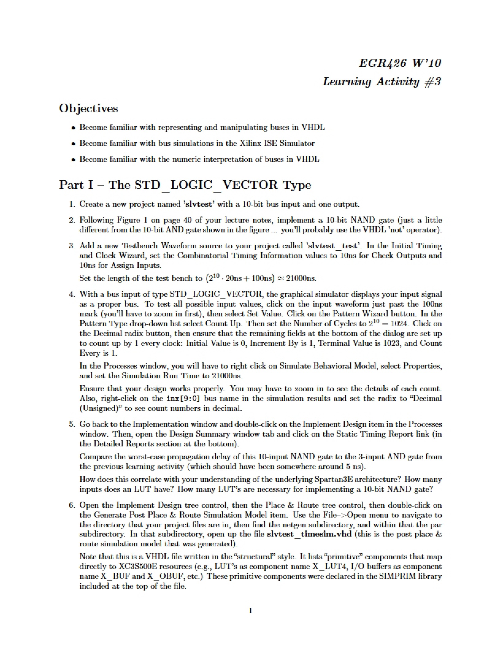 Third Learning Activity