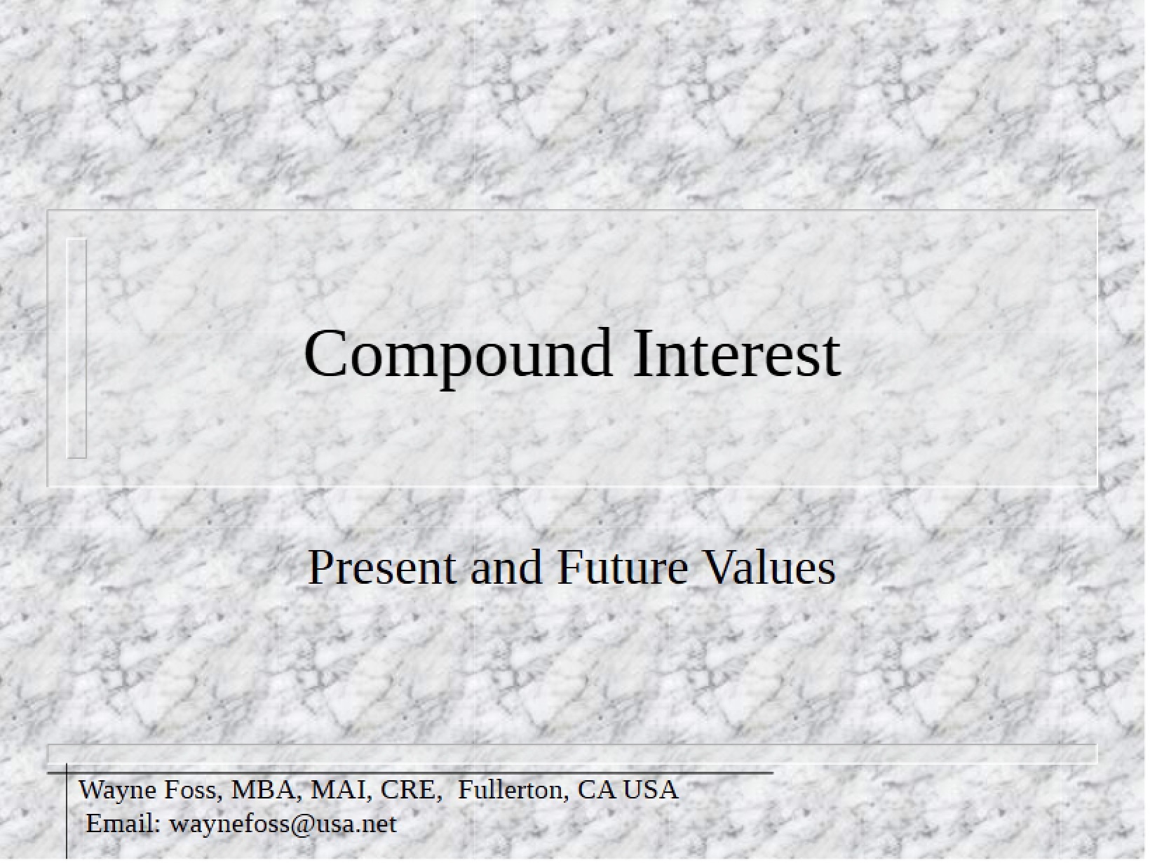 Compound Interest in Real Estate