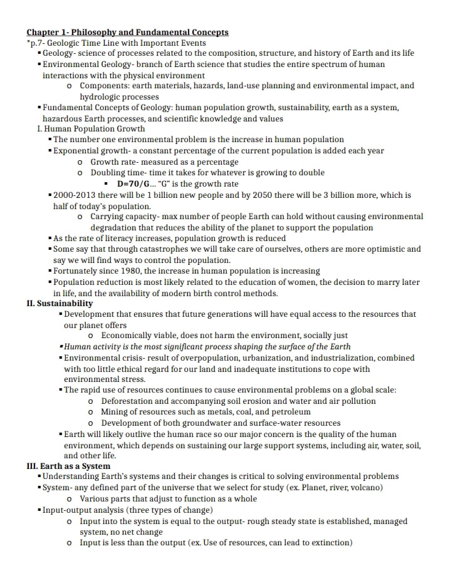 Chapter One Science Concepts