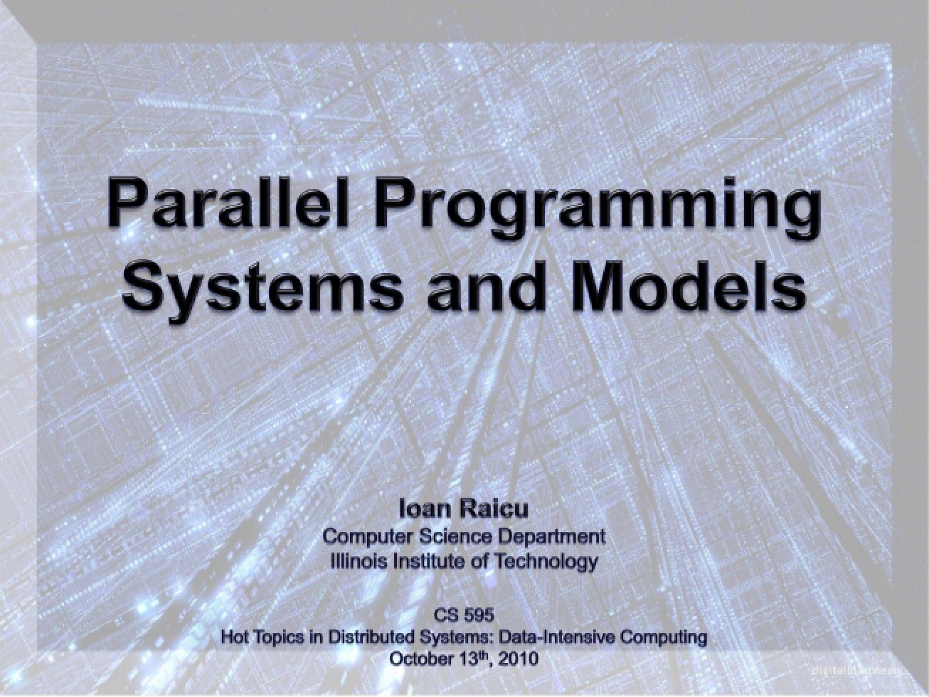 CS 595 Class Notes