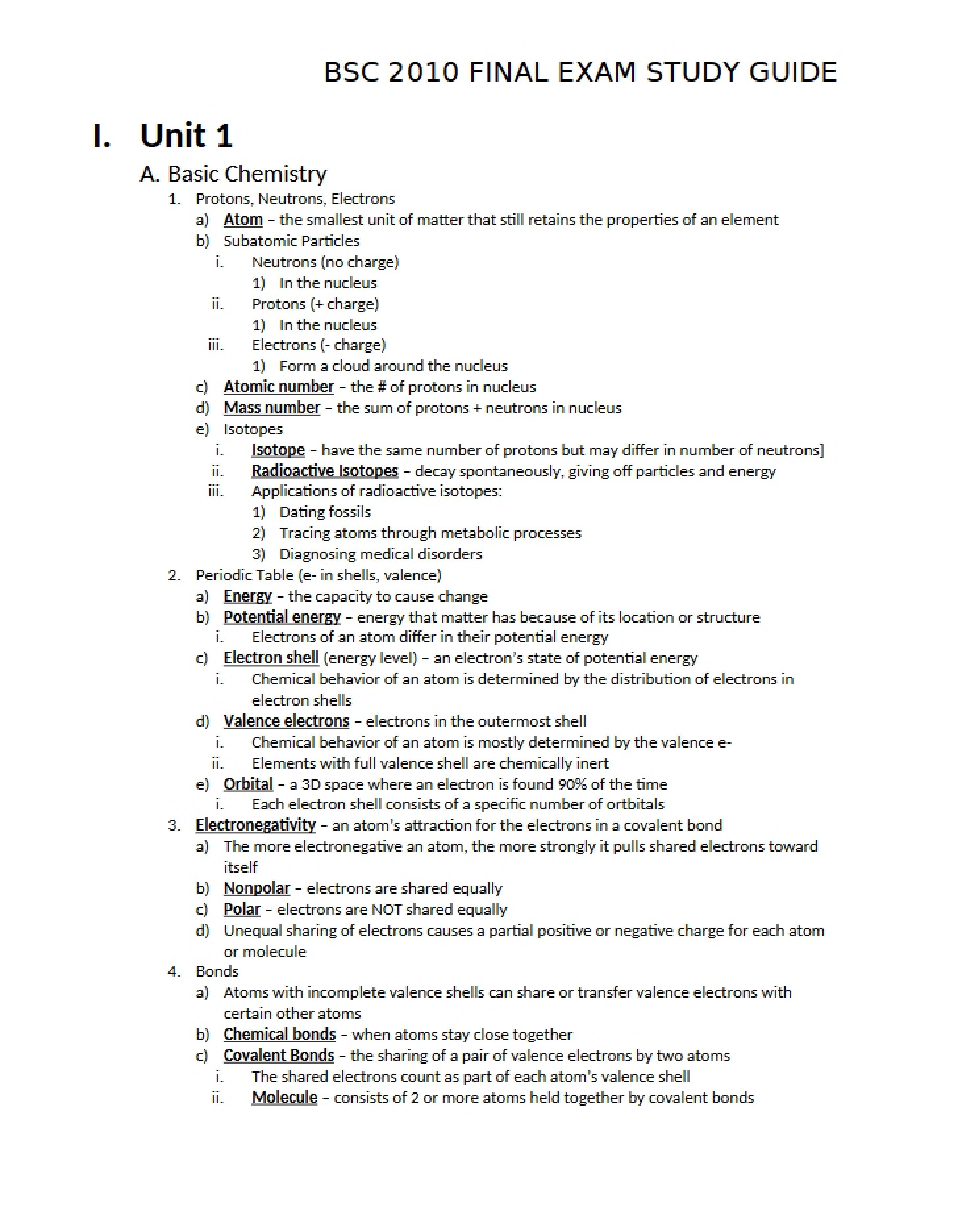 Holistic Prep Resource for the Exit Examination