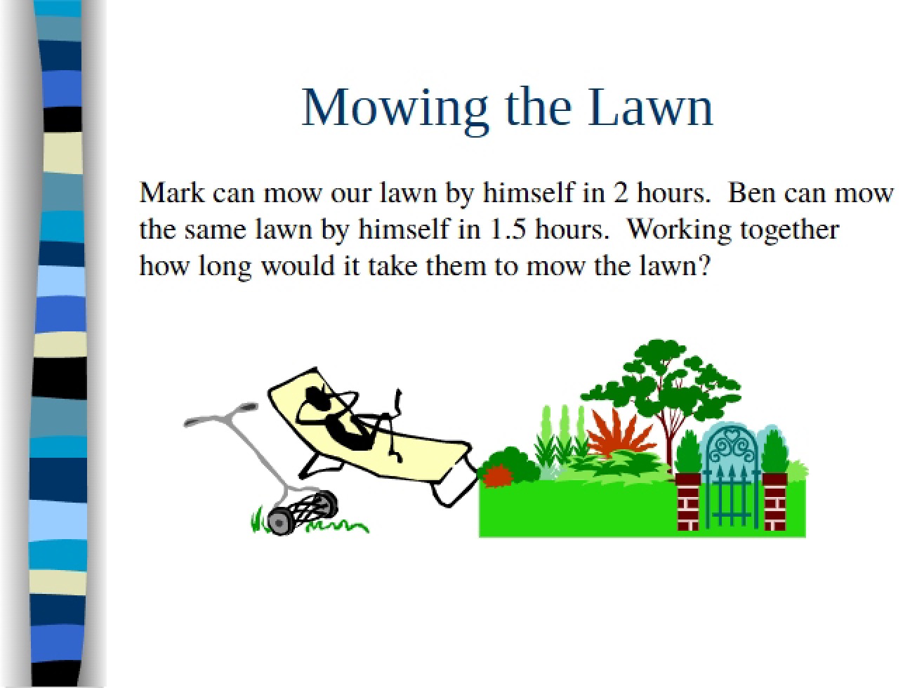 Lawn Mowing Math Problem