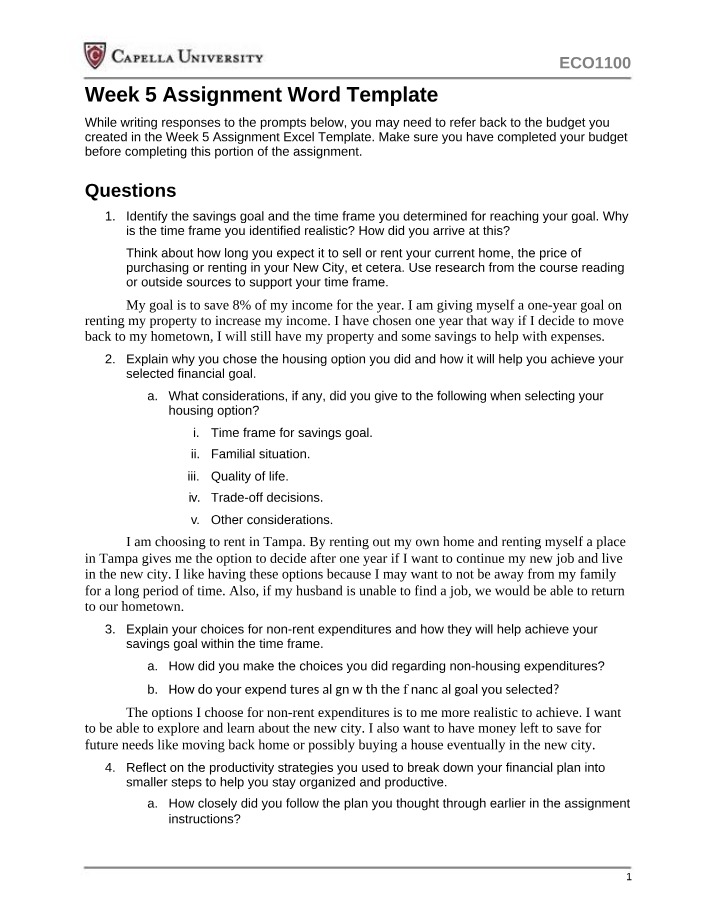 Week 5 Assignment Word Template Final