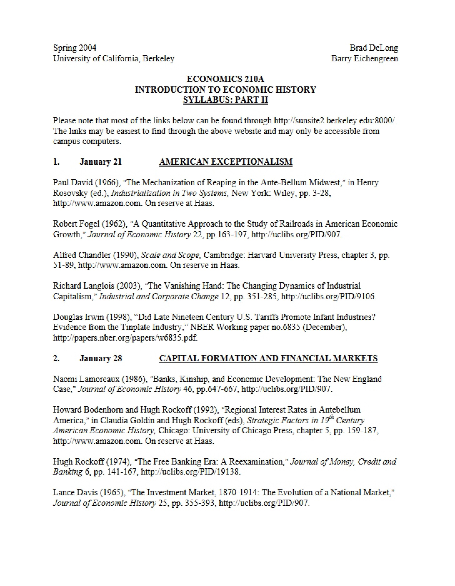 Class Schedule