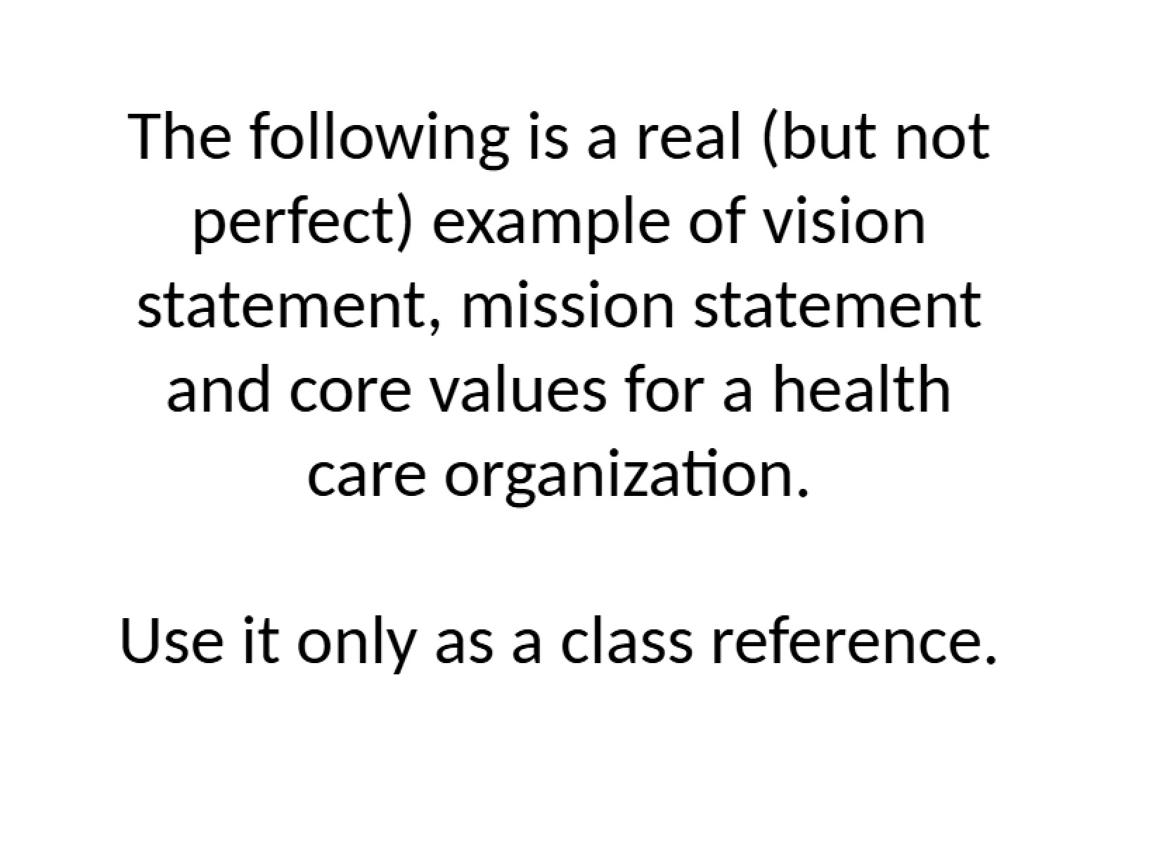 Statements Examples