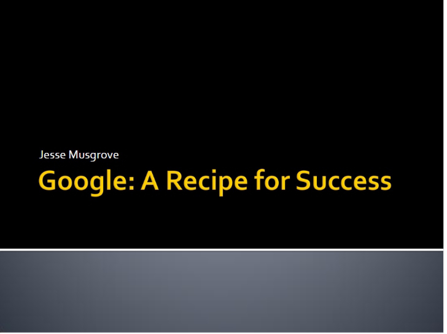 Google Case Study