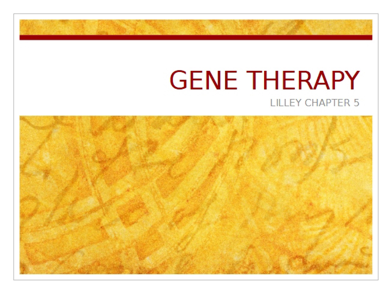 Therapy Using Genes