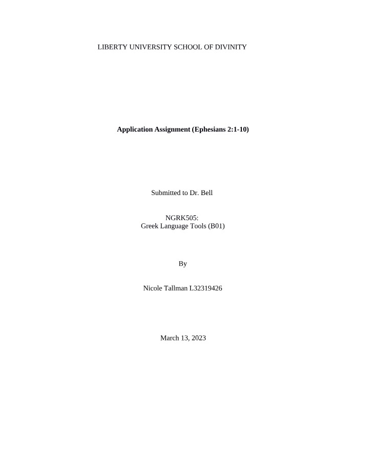 NGRK505 - Application Assignment