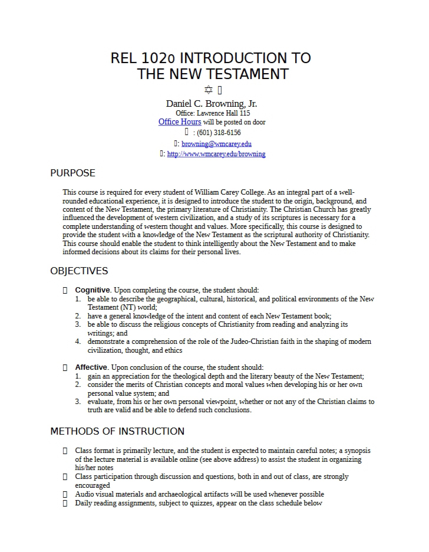 Class Requirements