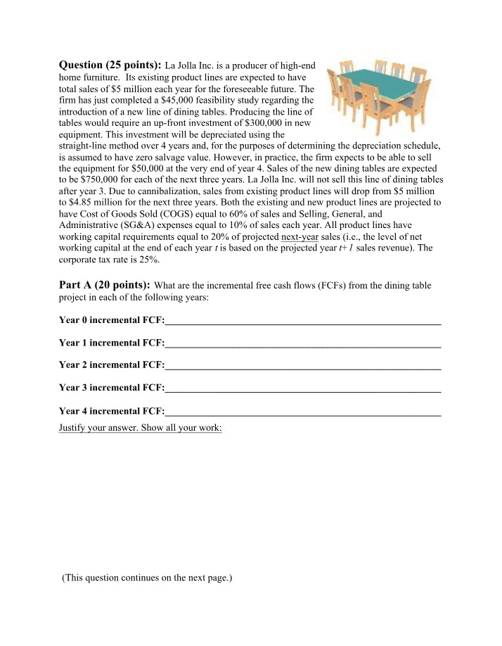 La Jolla Incremental Free Cash Flows and NPV Calculation